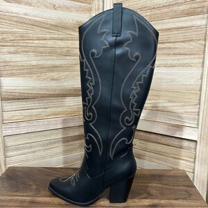 WOMEN’S KNEE HIGH COWBOY BOOTS(ARCADE-S)